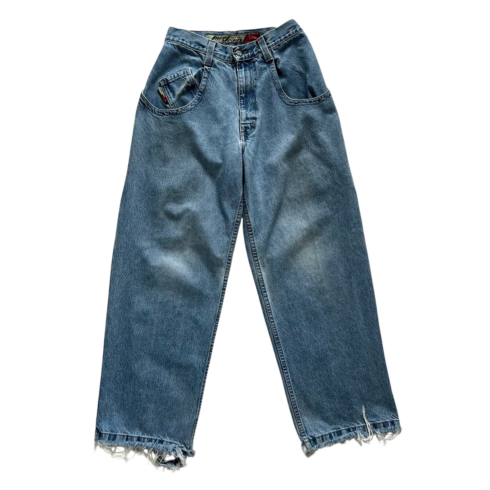 Vintage Men's Jnco The Low Down Wide Leg Skater Light Wash Denim Jeans W28 L30